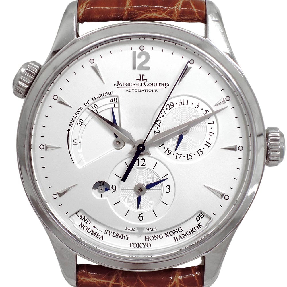 JAEGER LECOULTRE Master Geographic 기계식자동 남성용스틸 39mm 176.8.29.S