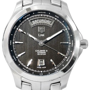 TAG Heuer Link Calibre 5 Day-Date Automatic 남성용 스틸 200M 42mm WJF2010 미착용품