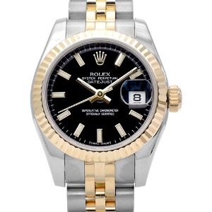 ROLEX Oyster Perpetual Date Just 기계식자동18K콤비 여성용신형 26mm 179173