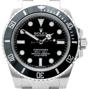 ROLEX Oyster Perpetual Submariner Non Date 기계식자동 남성용스틸 300M 40mm 114060
