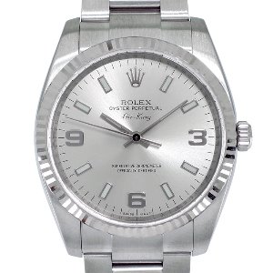ROLEX Oyster Perpetual Air-King White Gold Bezel 기계식자동 남성용스틸 34mm 114234