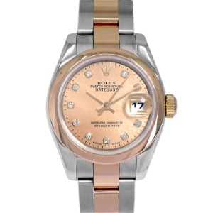 ROLEX Oyster Perpetual Date Just 18K Rose Gold 콤비 기계식자동 여성용자개판 26mm 179161G