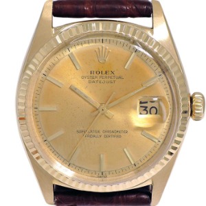 ROLEX Oyster Perpetual Date Just 18K 기계식자동 남성용 36mm 1601 엔틱