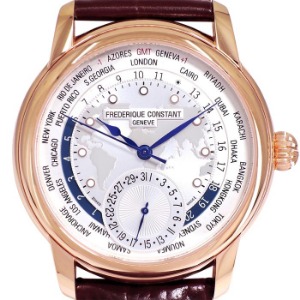 FREDERIQUE CONSTANT Manufacture Worldtimer Limited Edition 기계식자동 남성용 42mm FC-718WM4H4 (1061/1888)