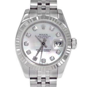 ROLEX Oyster Perpetual Date Just 기계식자동 여성용스틸 26mm 179174NG