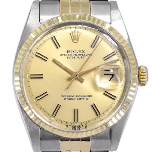 ROLEX Oyster Perpetual Date Just 14K 콤비 기계식자동 남성용 36mm 1601 엔틱