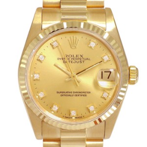 ROLEX Oyster Perpetual Date Just 18K 금통 기계식자동 남여공용 31mm 68278G