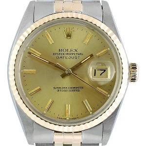 ROLEX Oyster Perpetual Date Just 18K 콤비 기계식자동 남성용 36mm 16013 엔틱 장롱급