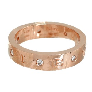 BVLGARI 18K Rose Gold+천연 다이아몬드 반지 20호