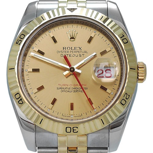 ROLEX Oyster Perpetual Date Just Turn-O-Graph 18K 콤비 기계식자동 남성용 36mm 116263