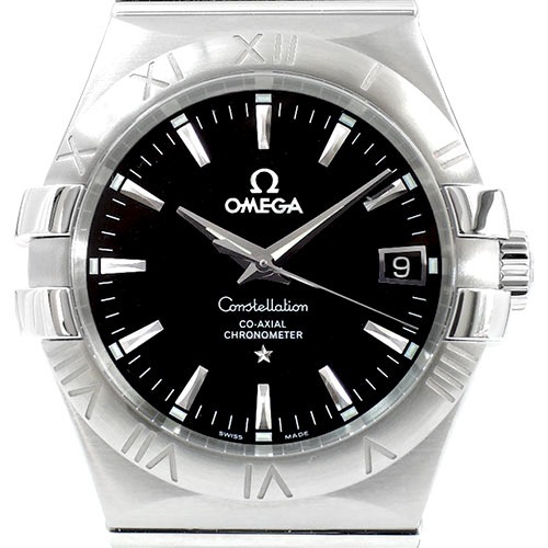 OMEGA Constellation Co-Axial Chronometer Black Dial 기계식자동 남여공용스틸 35mm 123.10.35.20.01.001 미착용품