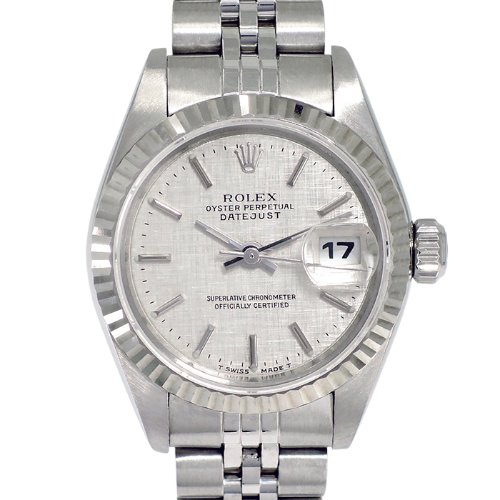ROLEX Oyster Perpetual Date Just 기계식자동 여성용스틸 보카시판 26mm 69174