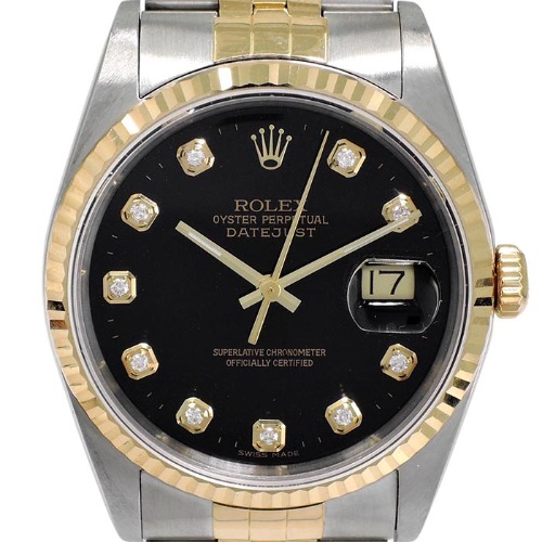 ROLEX Oyster Perpetual Date Just 18K 콤비 기계식자동 남성용 36mm 16233