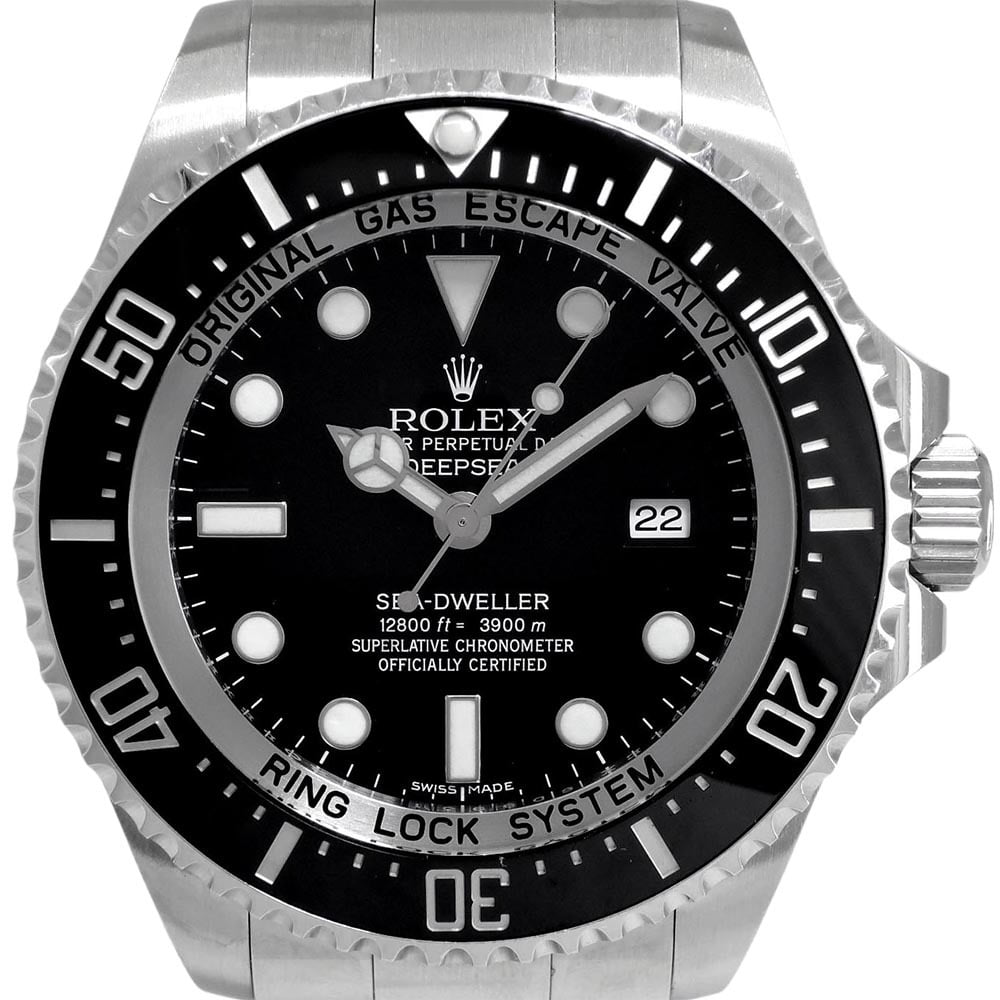 ROLEX Oyster Perpetual Date Deepsea Sea-Dweller 3900M 기계식자동 남성용스틸 44mm 116660