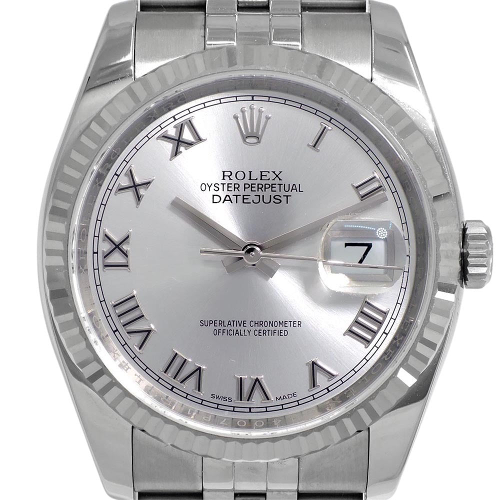ROLEX Oyster Perpetual Date Just 기계식자동 남성용스틸 36mm 116234