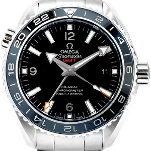 OMEGA Seamaster Planet Ocean GMT Co-Axial Chronometer 600M 기계식자동 남성용스틸 44mm 232.30.44.22.01.001