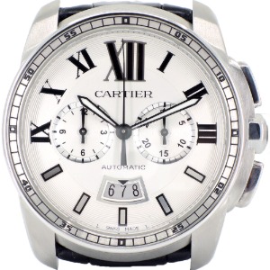 CARTIER Calibre De Cartier Chronograph 100M 기계식자동 남성용스틸 42mm W7100046
