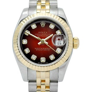 ROLEX Oyster Perpetual Date Just 18K 콤비 기계식자동 여성용 26mm 179173G