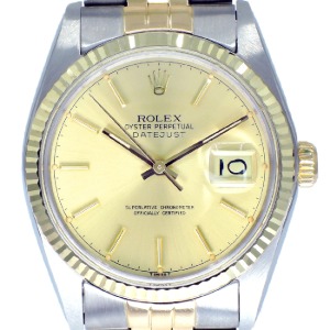 ROLEX Oyster Perpetual Date Just 14K콤비 기계식자동 남성용 36mm 16013 엔틱장롱급