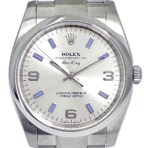 ROLEX Oyster Perpetual Air-King 기계식자동 남성용스틸 34mm 114200