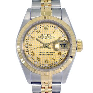 ROLEX Oyster Perpetual Date Just 18K콤비 기계식자동 여성용 26mm 69173G