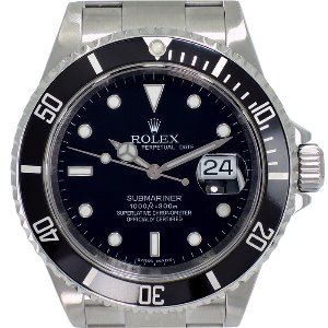 ROLEX Oyster Perpetual Submariner Date 기계식자동 남성용스틸 300M 40mm 16610