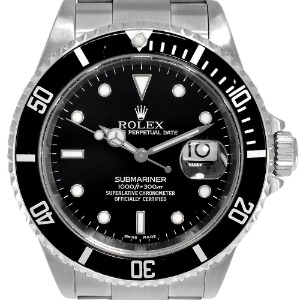 ROLEX Oyster Perpetual Submariner Date 300M 기계식자동 남성용스틸 40mm 16610