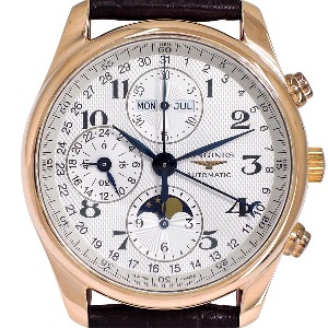 LONGINES Master Collection Chronograph Moonphase 18K Pink Gold 기계식자동 남성용 40mm L2.673.8.78.5