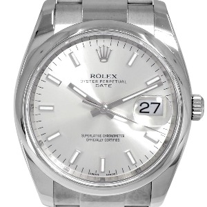 ROLEX Oyster Perpetual Date 기계식자동 남성용스틸 34mm 115200