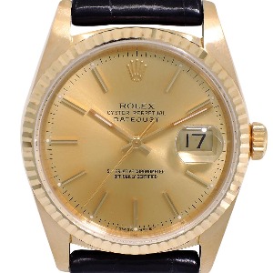 ROLEX Oyster Perpetual Date Just 18K 금통기계식자동 남성용 36mm 16238